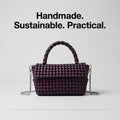 Handwoven Purple Tote Bag – Recycled Plastic, Waterproof & Handmade in Small Batches | NÁ Design