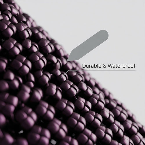 Handwoven Purple Tote Bag – Recycled Plastic, Waterproof & Handmade in Small Batches | NÁ Design